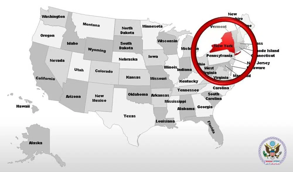 ایالت نیویورک موقعیت جغرافیایی ایالت نیویورک